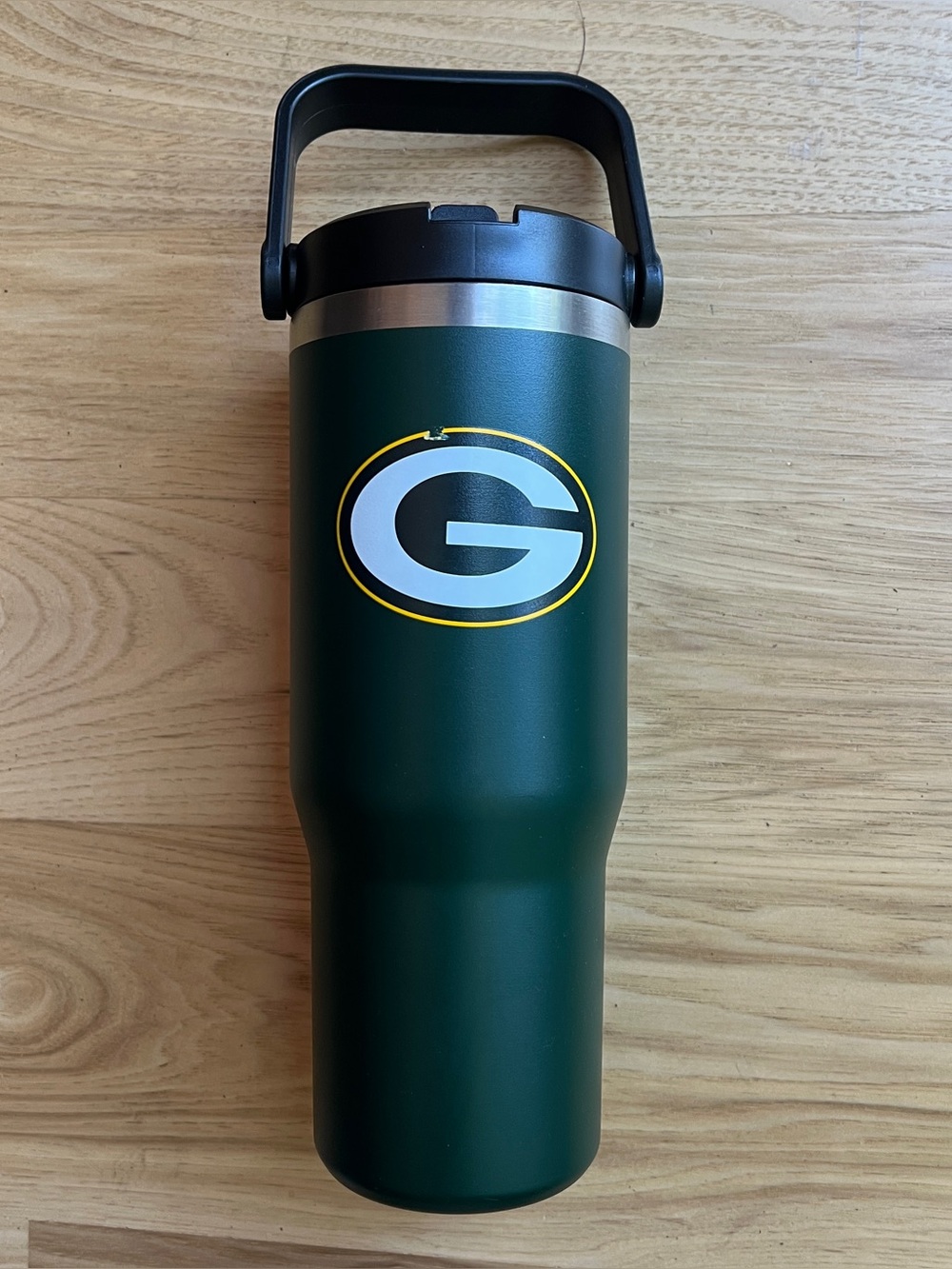 Green Bay Packers NFL 30 oz Straw Tumbler Decal Edge Damaged FOCO